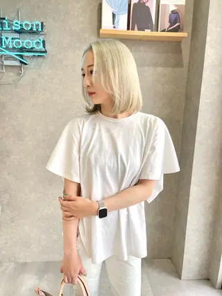 ミディアム カラー mood tatemachiのヘアスタイル