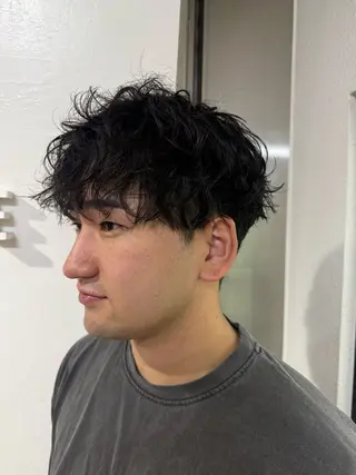 パーマ メンズ パーマモデル募集/ 尾上数馬/桂駅前1分のヘアスタイル