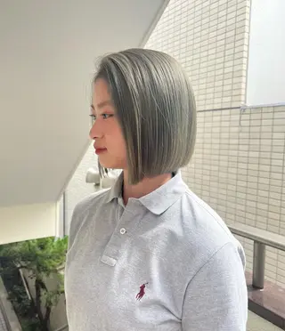 ショート まろやか透明感カラー ♡MANAのヘアスタイル