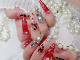 ネイル ネイルサロンAiri 長さ出し·シンプルのネイルデザイン