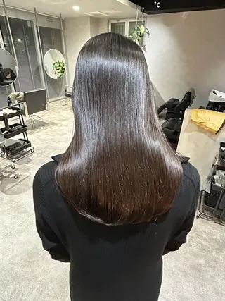 セミロング qpula  大濠 西新所属・qpula クプラのヘアスタイル