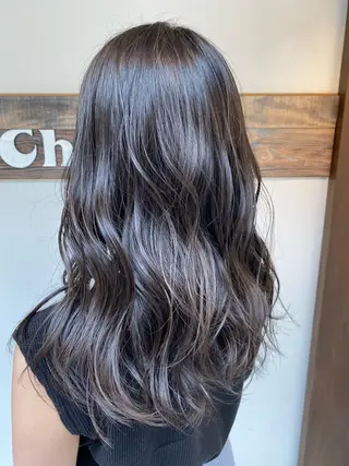 セミロング 透明感カラー・ 髪質改善🩵イケダのヘアスタイル