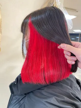 ミディアム カラー 似合わせ/美髪カラー /カンナのヘアスタイル