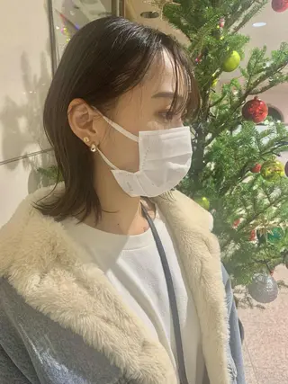 ミディアム カラー 田中 愛梨のヘアスタイル