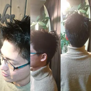 メンズ ショート サンフラット所属・岡林 選のヘアスタイル