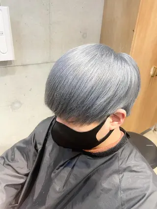 ショート カラー メンズ youres hair 髪質改善トリートメント&ヘッドスパ  新宿三丁目店【ユアーズヘア】所属・🦋透明感カラー 👑NODOKA🦋のヘアスタイル