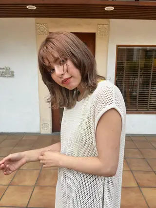 ミディアム putri店長 和田鈴采のヘアスタイル