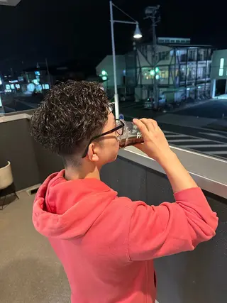 パーマ メンズ 下島 優人のヘアスタイル