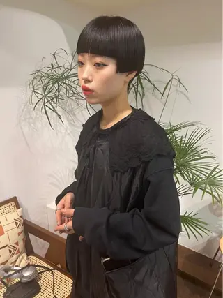 ショート masa/ボブ特化/ ぷつっとボブのヘアスタイル