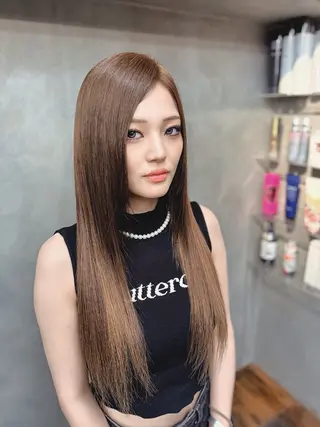 ロング tnbtokyo所属・お悩み解決❗️渋谷 シールエクステ専門のヘアスタイル