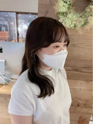 セミロング カラー BROWN nakano所属・🌿【メンズ歓迎】 矢嶋祐介のヘアスタイル