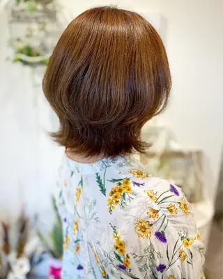ミディアム カラー 荒木 ひろかのヘアスタイル
