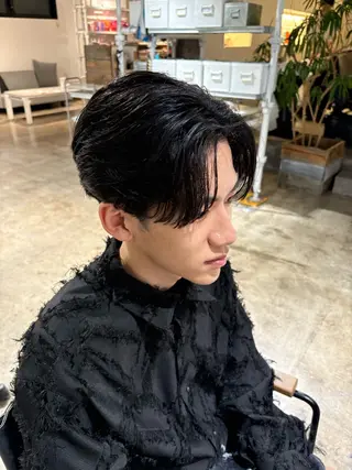 ショート パーマ メンズ become men's hair 名駅店所属・名駅/フェザーパーマ 韓国ヘア/森岡のヘアスタイル