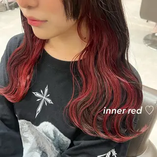 ロング カラー インナーカラー🎧♡ ヘアメ🎀くめののヘアスタイル