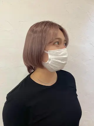 ショート カラー ヘアアレンジ 180° OneEightyDegrees 中目黒所属・Himari 【ハイトーンカラー】のヘアスタイル