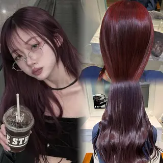 ロング カラー [渋谷ブリーチ] 玲弥のヘアスタイル