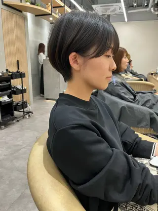 ショート レイヤー縮毛矯正 ささきすずね💗のヘアスタイル