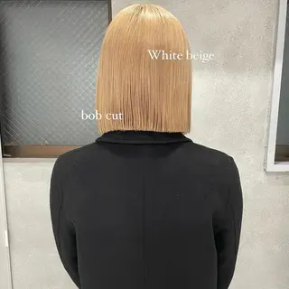 ショート カラー ハイトーン/ボブ /HBL/AYUNAのヘアスタイル