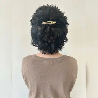 ショート ヘアアレンジ お子様と美容室🧸 HidamaRi絢菜のヘアスタイル