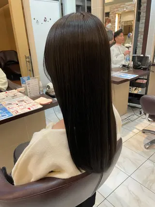 ロング 肌までキレイ見え✨️ 赤み消し特化のヘアスタイル