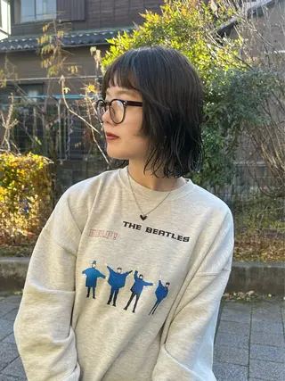 ミディアム カラー 暖色カラー/レイヤー 🌙 オノユリカのヘアスタイル