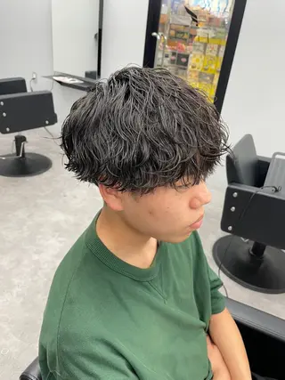 ショート パーマ メンズ Men's専門✂︎ 増田　正義のヘアスタイル