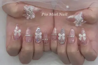 ネイル momo 長さだしのネイルデザイン