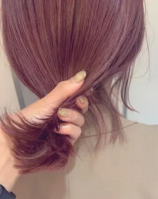 セミロング カラー 透明感カラー🪡🤍 nanao🤍🪡のヘアスタイル