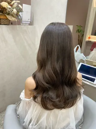 ロング カラー 新宿/韓国ヘア 中明度カラー/かやのヘアスタイル
