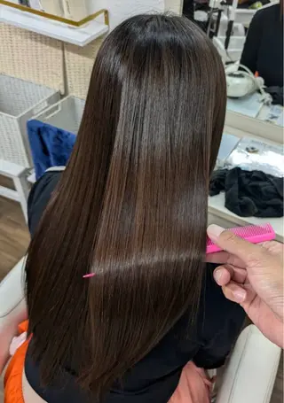 ロング カラー GLOSS 心斎橋 山上のヘアスタイル