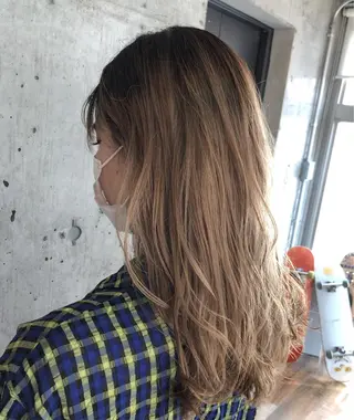 セミロング カラー 🔥メンズ特化パーマ 🦖増田弘明🦖のヘアスタイル