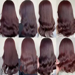 セミロング カラー ブリーチなし Wカラー🩷星野翔太のヘアスタイル