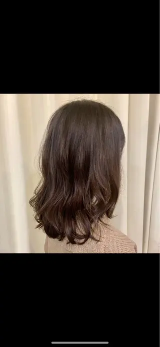 ミディアム 髪質改善透明感カラー ayukaのヘアスタイル