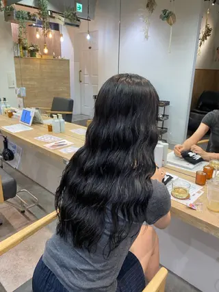 ロング 🖤🌀くるくる パーマ🌀🖤ayaのヘアスタイル