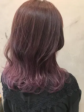 ミディアム カラー 🩷🍭中津・梅田 エリア🍬💜のヘアスタイル