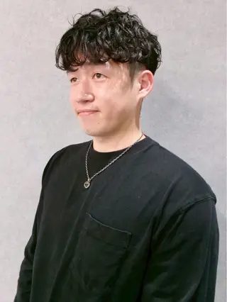 ショート パーマ RE:ALL by Niau MEN'S HAIR【リオールバイニアウメンズヘア】所属・福田 世奈のヘアスタイル