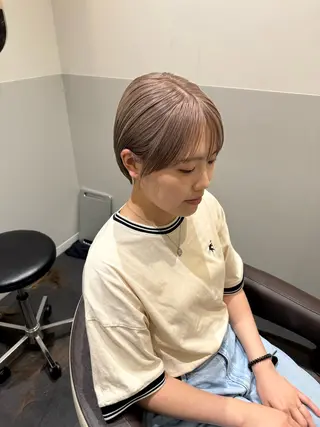 ショート カラー IVORY.所属・🟩くすみブラウン/ ショート/ボブ/大司のヘアスタイル