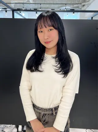 ロング カラー kimika🥑 メンズ/髪質改善のヘアスタイル