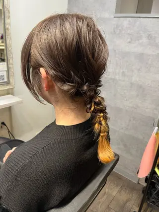 セミロング 袋瀬 玲奈のヘアスタイル