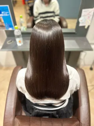 ロング 井上 結のヘアスタイル
