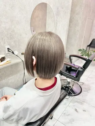 ショート 🦋ハイトーン🦋 石山 希理🦋のヘアスタイル