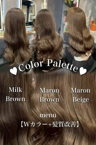 ロング カラー ヘアアレンジ ダメージレスカラー 🩵HIYO🩵のヘアスタイル