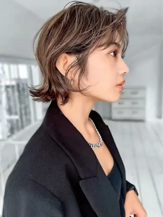 ミディアム パーマ Lond partir 【ロンド パルティール】所属・🫧ショート/ボブ/ パーマ/ゆーな🫧のヘアスタイル