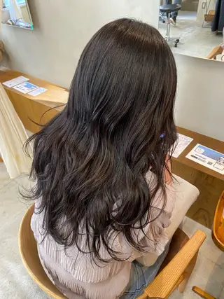 セミロング NIKO/名古屋/ 伏見/花屋併設のヘアスタイル