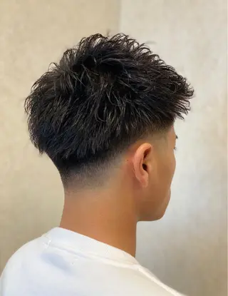ショート パーマ ヘアアレンジ メンズ 泰成/メンズ特化/ フェード/ツイスパのヘアスタイル