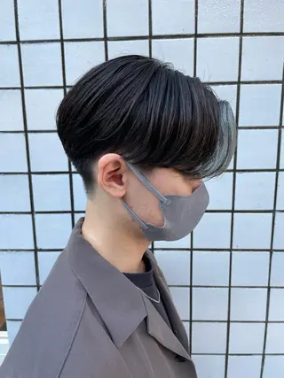 ショート カラー パーマ ヘアアレンジ メンズ アイブロウ 社内1メンズ担当✨ 毛流れパーマ鈴木瑛也のヘアスタイル