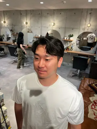 ショート メンズ Lamp所属・🌀メンズパーマ🌀 🐏丸山祐宇🐏のヘアスタイル