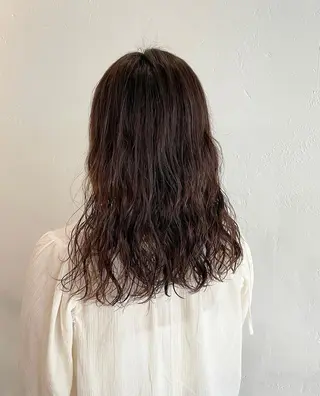 セミロング パーマ sherry/R所属・sherry/R 三川町　川口真里奈のヘアスタイル