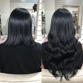 セミロング カラー 🦋美髪/エクステ 🦋アベイクミのヘアスタイル