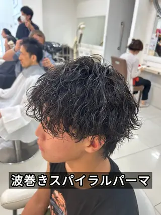 セミロング 髪質改善/艶カラー/ メンズパーマ/鈴木のヘアスタイル